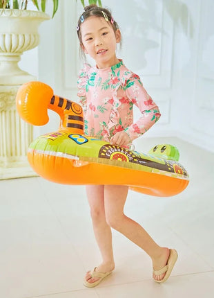 Rooxin Flamingo Nuoto Cerchio Bambino Infantile Galleggiante Piscina Anello di Nuoto Con Parasole Sedile Galleggiante Estate Spiaggia Piscina Festa Giocattoli