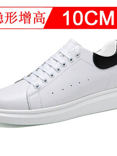 New Men women sneakers height increasing shoes invisible 6 8 10cm heighten sports shoes man taller lift white elevator shoes