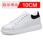 New Men women sneakers height increasing shoes invisible 6 8 10cm heighten sports shoes man taller lift white elevator shoes