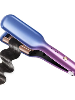 0.6 Inch / 16mm 3 Barrel Hair Waver Beach Waves Curling Iron Ceramic Hair Crimper Wave Curler Tool with 5 Adjustable Temperature