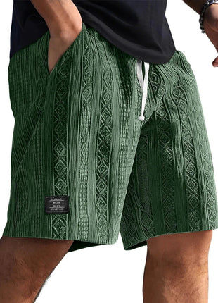 Pantaloncini Casual Jacquard da Uomo, Stile Harajuku, Tinta Unita, Pantaloni Corti alla Moda, Abbigliamento Retrò da Uomo, Streetwear Nuovo platinumshop