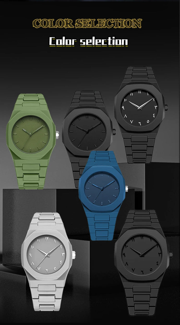 VA VA VOOM Orologio creativo da uomo di marca Moda Silicone Nero Business Style Arabo Digitale Creativo Militare Orologi sportivi al quarzo platinumshop