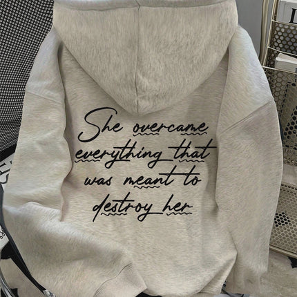 Plus Size 2025 Autumn Winter Women's Hooded Sweatshirt Long Sleeve Solid Color with Cute Little Dog Print Pullover