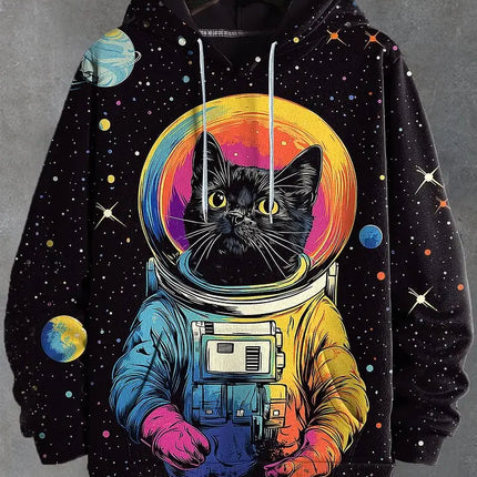 Cartoon Graffiti Cat Pattren Unisex Hoodies Sweatshirt 3D Print Men/Women Tracksuit Coat Harajuku Hoodie Pullover Men's Clothing