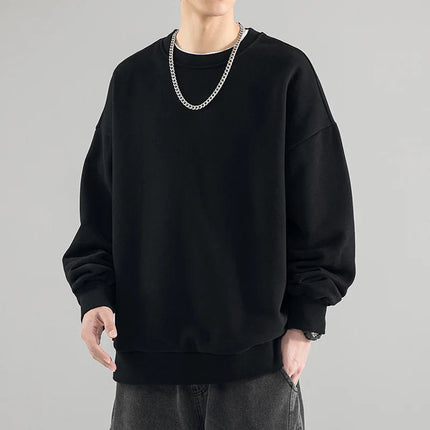 1pc/2pcs Men's Set Sweatshirts Sweatpants Plus Size Autumn Winter Fashion Pullovers Pants Warm Full Cotton Fitness Male Clothing PlatiNum