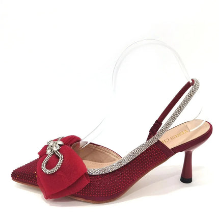 Ultimi Sandali da Donna di Lusso con Diamanti e Cristalli, Tacchi Alti alla Moda, Eleganti Scarpe Italiane da Donna per Feste