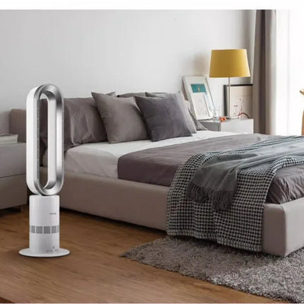 Ventilatore a Torre Senza Pale Angelo Tedesco 220V, Purificatore d'Aria e Riscaldatore 2 in 1 per Uso Domestico QDW