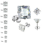 silver square / 2mm