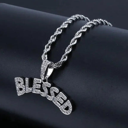 Hip Hop Ice Out Dollar Money Bag Necklace Shiny Cubic Zirconia Wallet Pendant for Men Women Hip Hop Rock Rap Cool Jewelry PlatiNum