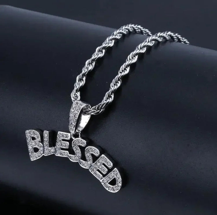 Hip Hop Ice Out Dollar Money Bag Necklace Shiny Cubic Zirconia Wallet Pendant for Men Women Hip Hop Rock Rap Cool Jewelry PlatiNum