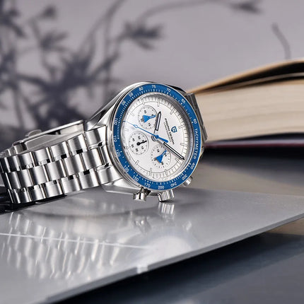 PAGANI DESIGN 2026 Nuovo Orologio da Uomo di Lusso con Vetro Zaffiro AR, Cronografo Sportivo con Quadrante Tachimetro 500, in Acciaio 316L, Luminoso