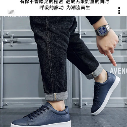 2026 New Fashion Mens Casual Shoes Genuine Leather Designer Lace-up Sneakers High Quality Outdoor walking Mocassin Footwear