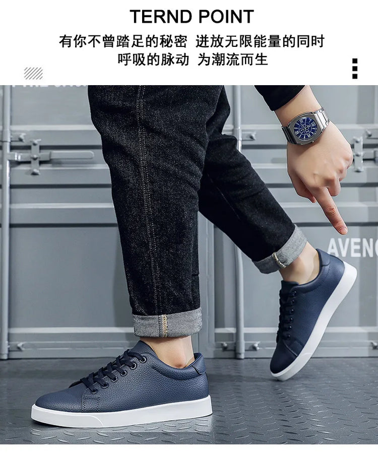 2026 New Fashion Mens Casual Shoes Genuine Leather Designer Lace-up Sneakers High Quality Outdoor walking Mocassin Footwear