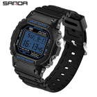 SANDA G Style LED Orologio digitale Unisex Antiurto Impermeabile Orologi sportivi Ragazzo Ragazza Cronometro Orologio elettronico a LED militare platinumshop