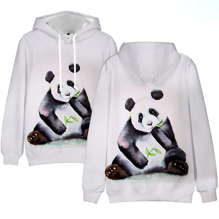 Fashion Cute Panda 3D Print Hoodies Men Women Animal Hooded Sweatshirts Hoody Oversized Pullovers Y2k Tracksuit Top Man Clothing