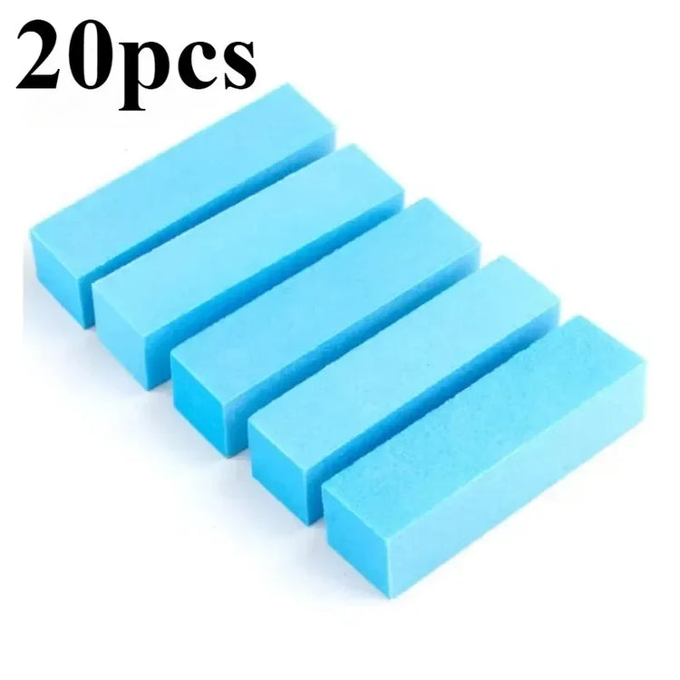 5/10/15/20Pcs Nail Buffer Professional Nail File Polisher Block Manicure Pedicure Files Sanding Polishing Sponge Nail Art tools 2028