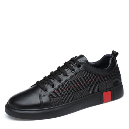 Fashion Trendy Skateboarding Shoes Men Leather Sneakers Casual Shoes Luxury Brand Designers
