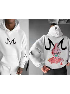 Dragon Ball Men's Hoodie Sweater Majin Buu Japanese Anime Spring Autumn Boys Children's Long-sleeved Parent-child Outfit