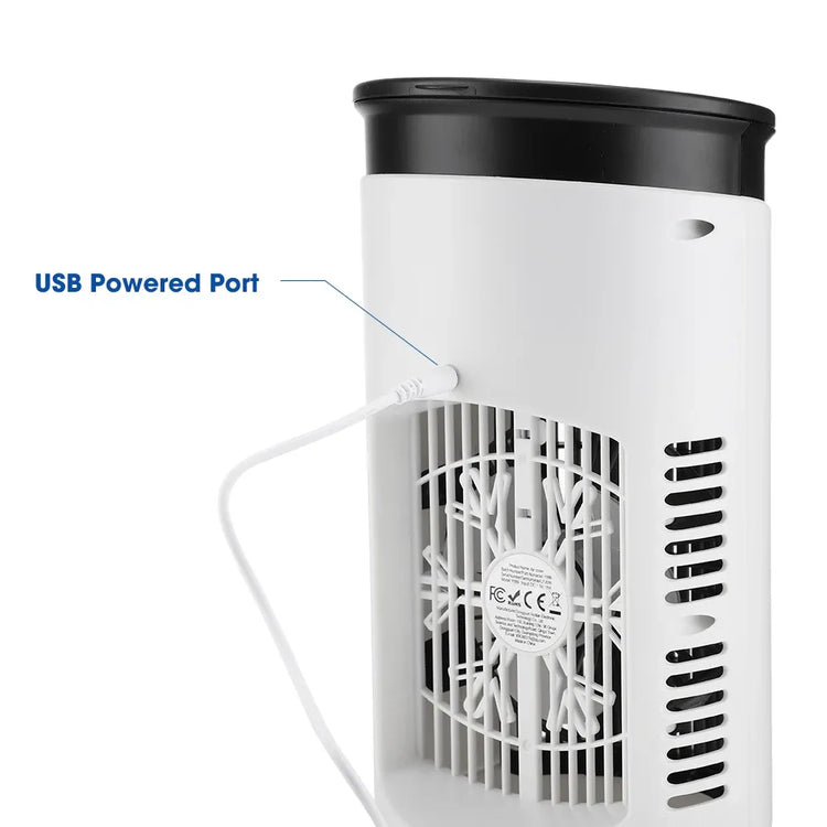 Mini Condizionatore d'Aria Portatile USB, Ventilatore Raffreddante ad Acqua per Casa e Ufficio - Raffreddatore d'Aria Compatto