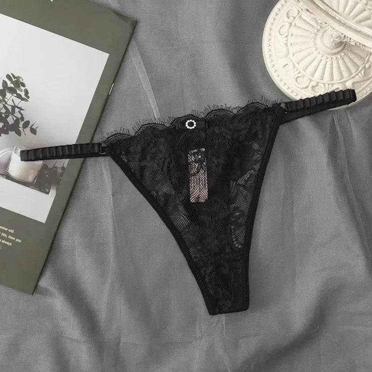 Sexy G-string Panties Lace Women Underwear Panties Female Thin Belt Underpants Thong Solid Color Pantys Low-Rise Lingerie