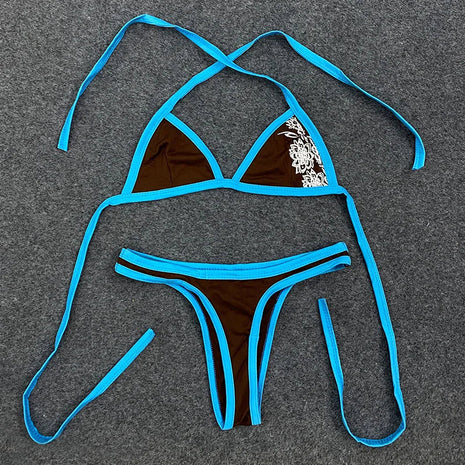 Abito bikini con cinturino con stampa floreale personalizzato Europa United Sexy Spice Girls Colori assortiti Top da donna vintage per il tempo libero da spiaggia platinumshop