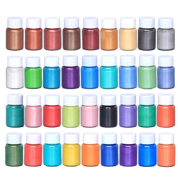 20ml 54colors Slim Pearl Nail Powder Pearlescent Natural Mica Mineral Epoxy Resin Dye Chrome Pigment For Manicure Art