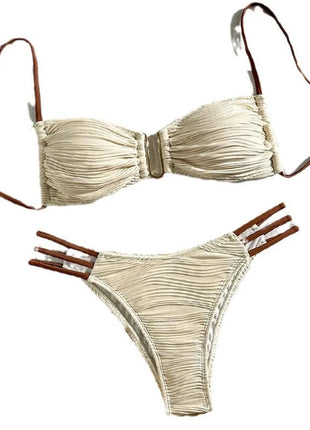 Nuovi Bikini Sexy 2025 Costumi da Bagno Donna Push-Up Abbigliamento da Spiaggia Femminile Costumi da Bagno Brasiliani Set Bikini per Piscina PlatiNum