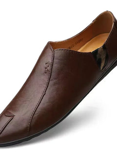 Scarpe Casual da uomo in vera pelle Luxury Brand 2024 mocassini da uomo mocassini traspiranti Slip On scarpe da guida pigre Plus Size 38-47