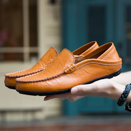 Scarpe da Uomo Casual in Pelle, Mocassini di Design, Slip-on, Scarpe da Barca di Alta Qualità, Chaussure Homme