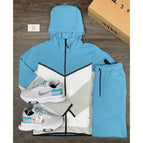 White with Light blue / 3XL