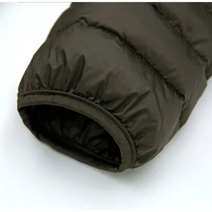 Down Jacket Men's 2024 New 90% White Duck Down Super Light Down Jacket Men's Lightweight Thermal Coat Hooded Feather Coat