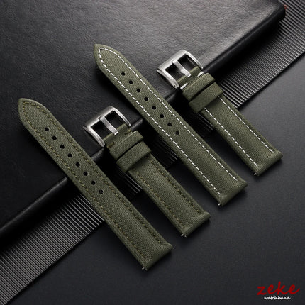 Cinturino per orologio in tela di nylon 18/19/20/21/22mm per Omega per Blancpain Sailcloth cinturino impermeabile cinturino da polso in pelle a sgancio rapido