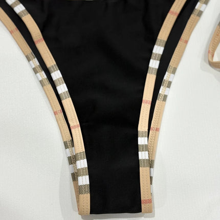 Set Bikini di Lusso a Righe con Halter per Donne, Costume da Bagno Sexy a Due Pezzi, Abbigliamento da Spiaggia alla Moda platinumshop