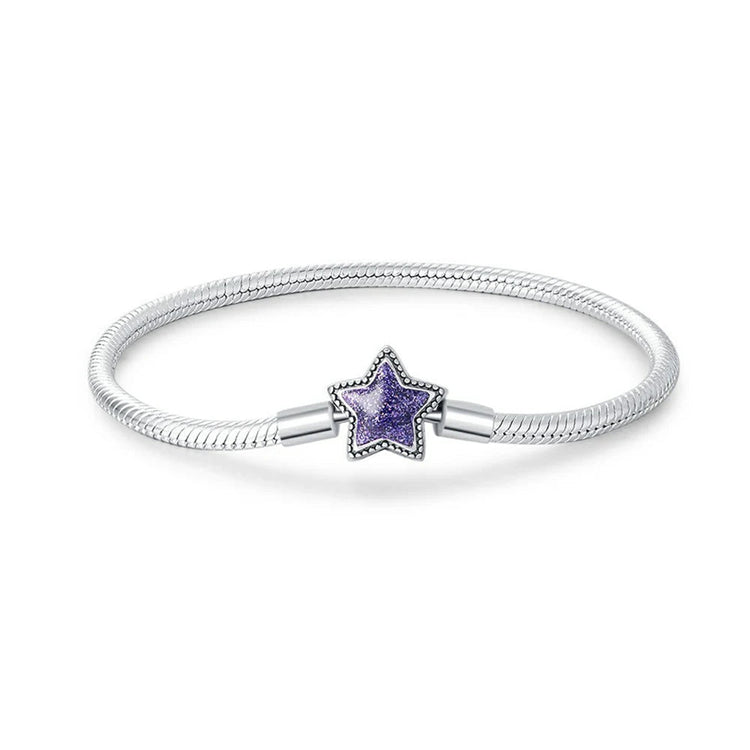 Bracciale con ciondolo in argento sterling 925 di Fmrose Jewelry per la moda femminile, bracciale classico a forma di cuore, gioielli di alta qualità PlatiNum