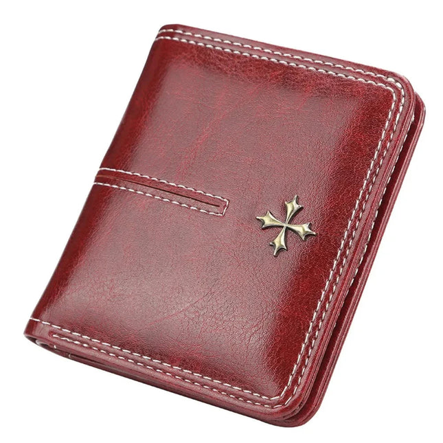 Zipper Mini Women Wallets New Fashion PU Leather Vertical Square Shape Quality Female Purse Card Holder Wallet Coin Purses PlatiNum