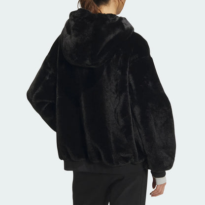 Adidas Official Authentic New Women's Reversible Warm Hooded Jacket JM1051