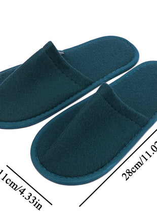 Pantofole usa e getta da donna e da uomo Pantofole da viaggio per hotel antiscivolo Pantofole per ospiti per interni per la casa Scarpe unisex con punta chiusa Salone in famiglia