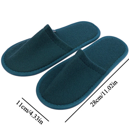 Disposable Slippers for Women and Men Non-Slip Hotel Travel Slippers Indoor Guest Slippers for Home Unisex Closed Toe Shoes Family Salon