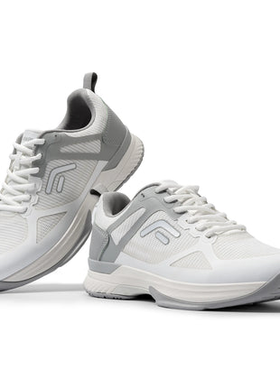 FitVille Scarpe da pickleball larghe da uomo Scarpe da tennis Scarpe da tennis da cancha intera con supporto per l'arco plantare Scarpe sportive leggere antiscivolo