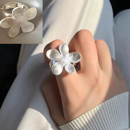 VENTFILLE Anello largo ad arco in argento sterling 925 per gioielli di design punk con geometria femminile regalo asimmetrico Dropshipping