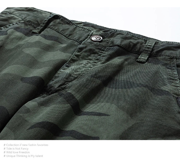 Spring Autumn Men Cargo Camouflage Pants Men Cotton Casual Breeche Bermuda Beach Jogger Pants Mens Trousers Male Dropshipping