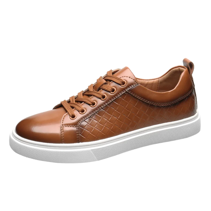 Casual men's leather shoes New comfortable and trendy styles Outdoor Fashion Party Daily leisure youth Black Board Shoes HOT -46