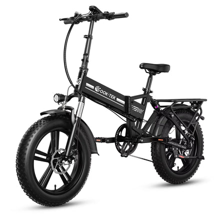 Bicicletta Elettrica Pieghevole E20 con Pneumatici Spessi 20 Pollici * 4.0, Motore 1000W, Batteria 48V 17.5AH, per Campeggio, Città e Tutti i Terreni
