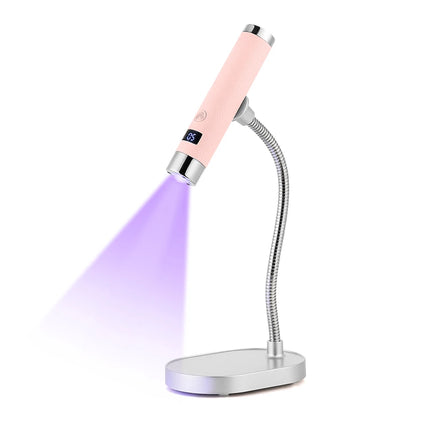Wireless Mini UV LED Nail Lamp Rechargeable Handheld LED Nail Dryer Smart Sensor Gel Polish Curing Lamp for Manicure Tool Home Salon