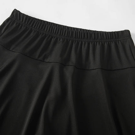 1/3-teiliges Set aus Damen-Midirock, einfarbigen Sommerschutzshorts, plissiertem Rock für Sport und Freizeit, modischem Yoga-Rock