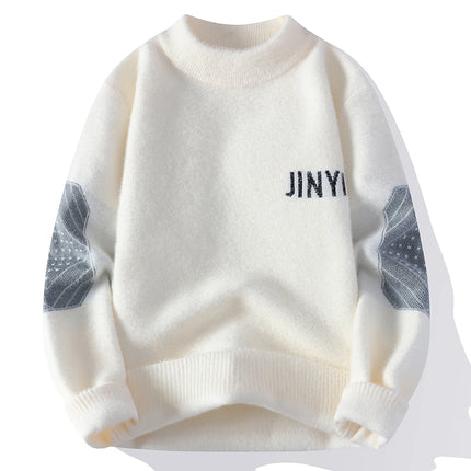 Sweaters men Winter Letter pattern thick sweater men Student youth sweaters autumn Men's wool pullovers full