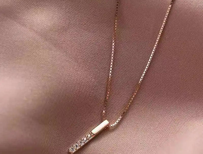 925 Sterling Silver Necklace Personality Charm Geometric Shape Pendant Choker Birthday Party Gift for Women Exquisite Jewelry PlatiNum