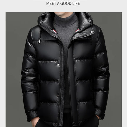 New arrival winter jacket 90% white duck down jackets men,mens thicken warm parkas winter down coat,autumn hooded parkas men