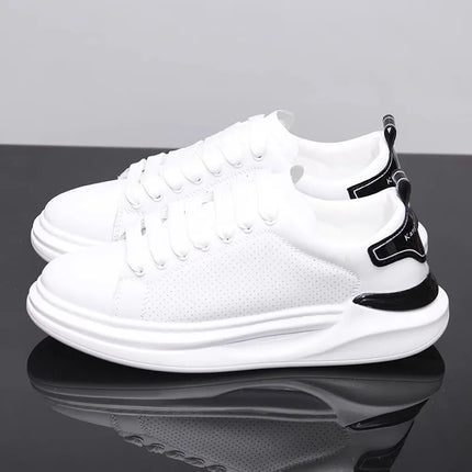 Summer breathable white shoes trendy couple shoes fashionable outdoor sports shoes versatile white casual shoes running shoes