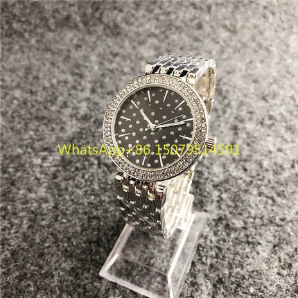 Orologi di Lusso in Cristallo per Donne, Marca di Moda, Orologio al Quarzo con Diamanti per Signore, Orologi da Polso Femminili in Acciaio, Relogio Feminino, Regalo platinumshop